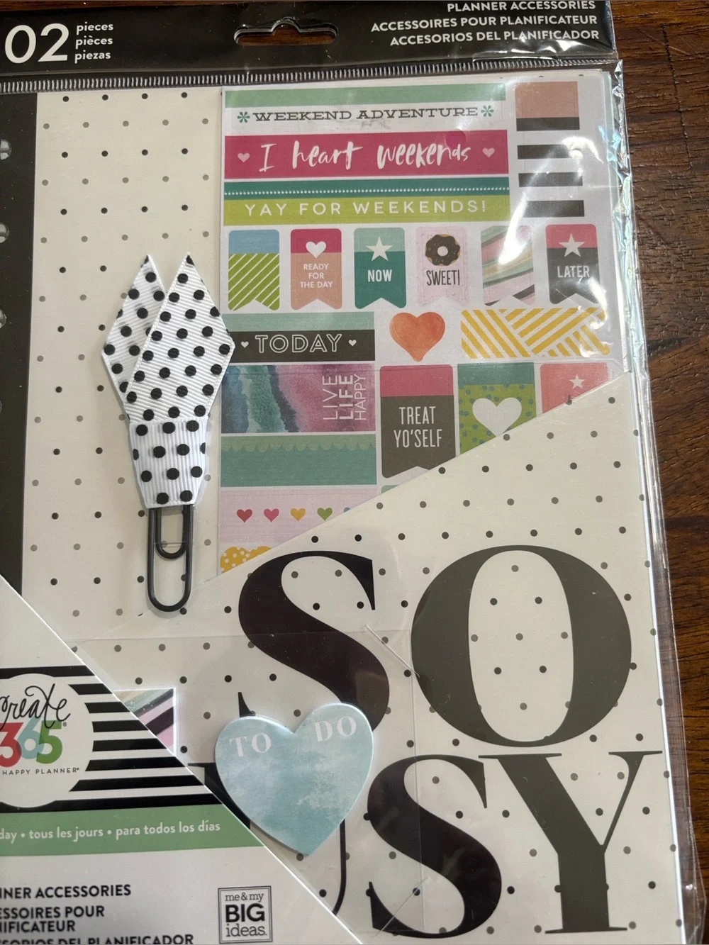 Happy Planner Create 365 Accessories 102 pieces -Everyday -New -Classic